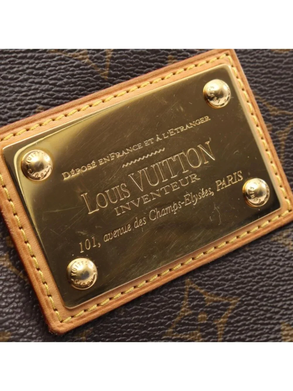 Louis Vuitton Shoulder Bag Thames PM Canvas Leather